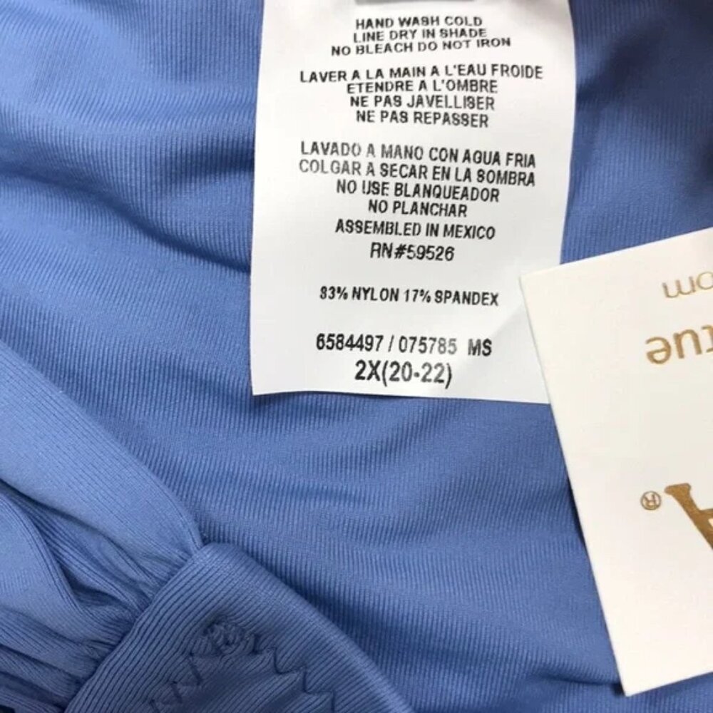 Becca Plus Size Etc. Color Code Tab Side Bikini Bottom - Picture 6 of 7